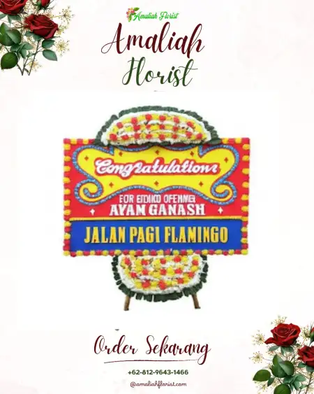 Sewa Papan Bunga Baru Dua